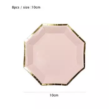 Одноразовый набор посуды Light Pink Series для праздника