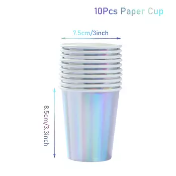 Одноразовый набор посуды "Русалочка" FENGRISE