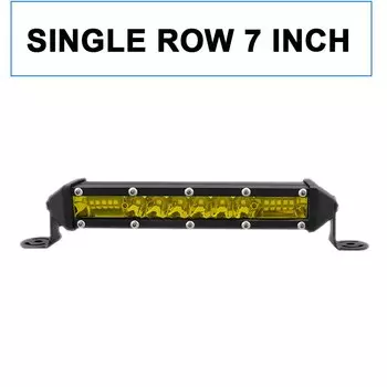 Однорядная тонкая светодиодная световая балка для автомобиля 12 в 24 В, рабочее освещение, светодиодная балка для автомобиля, ходовая вспомогательная противотуманная фара, светодиодная бара для внедорожника 4x4