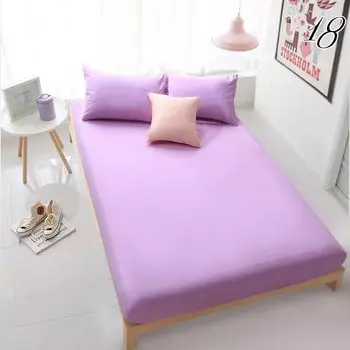 Однотонная простыня ZUEXVOFY из хлопка 160x200 белая