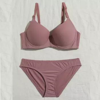 Однотонные бикини, Комплект бюстгальтеров пуш-ап, сексуальное нижнее белье, женский костюм