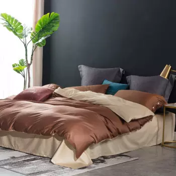 Однотонные комплекты постельного белья из египетского хлопка, ультрамягкий удобный пододеяльник, простыня, наволочки, наматрасник с резинкой