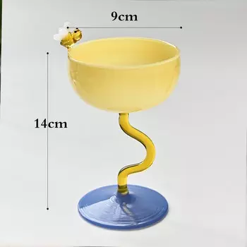 Однотонный стеклянный бокал 240 мл