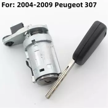 OE: 9170R4 OEM автоматический цилиндр замка левой двери для Peugeot 2004-2009 307 с ключом 1 шт.