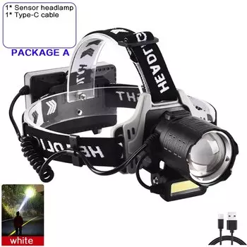 OEING налобный фонарь 120000 люмен белый/желтый