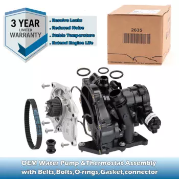 OEM EA888 Mk3 Термостат водяного насоса в сборе 06л 121111 H,06L 121111 Г,6Л 121011 B Для VW GOLF,Passat,Tiguan,AUDI A3/A4/A5/A6/Q5