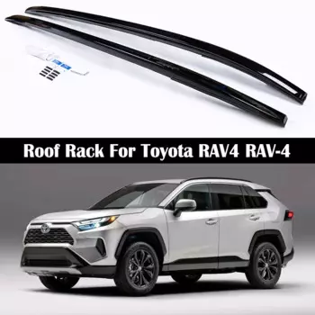 OEM Стиль багажник на крышу для Toyota RAV4 RAV-4 2019-2024 рельсы бар багажника рейки верхняя поперечная рейка коробки из алюминиевого сплава