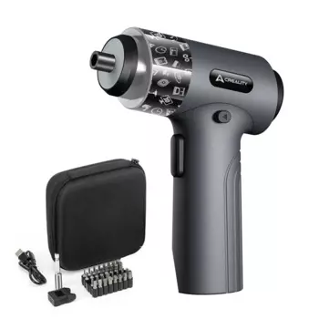 Официальная Беспроводная электрическая отвертка Creality, круглая металлическая отвертка с крутящим моментом, 32 шт, CRV, стальные насадки для отвертки, 5 нм, ручка с 7 скоростями