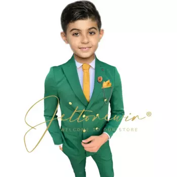 Официальный костюм для мальчиков, комплект детской одежды, свадебный костюм, оптовая продажа, пальто, брюки, жилет, 3 шт., Детский костюм