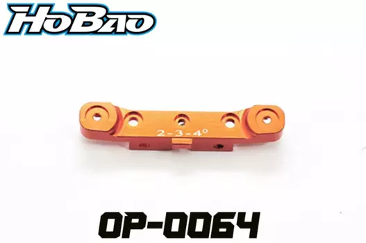 OFNA/HOBAO RACING OP-0064 CNC ДЕРЖАТЕЛЬ заднего рычага-2, 3, 4 градуса. Для 1/8 HYPER SS/Кейдж Багги SS/клетка TRUGGY