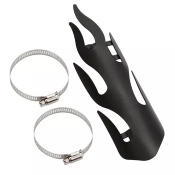 Огненный стиль выхлопная труба мотоцикла теплозащитный экран Декор Глушитель Защита от ожогов универсальный для Harley Custom Chopper Cruiser