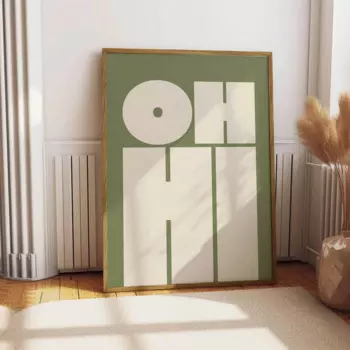 Художественный постер OH HI и CAIO для дома