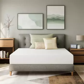 Охлаждающий гелевый матрас из пены с эффектом памяти для прохладного сна, матрасы средней прочности в коробке, съемный чехол для снятия давления без стекловолокна