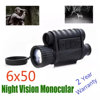 Охотничий Цифровой оптический Монокуляр ночного видения WG650 6X5 0, Диапазон 200 м, телескоп ночного видения, картина и видео