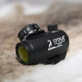 Охотничий оптический прицел SPINA OPTICS 1X25 Red Dot Sight Airsoft, ударопрочный точечный прицел для рельсовых креплений 20 мм
