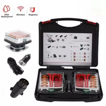OIATCO 12 В 24 В перезаряжаемый беспроводной магнитный светодиодный задний фонарь для грузовика и прицепа, сигнальный стоп, одобренный ECE, одобренный EMC, караваны, кемпер