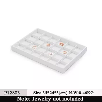 Oirlv белый кожаный лоток для украшений