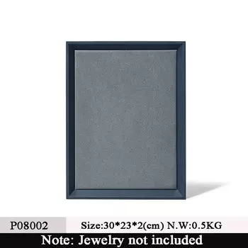 Oirlv темно-синий лоток для украшений из искусственной кожи