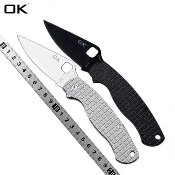 OK-81TI CPM-S30V Лезвие с ручкой из титанового сплава Керамические подшипники Открытый Кемпинг Охота Карманные складные ножи