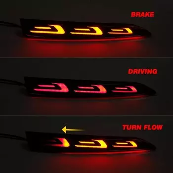 OKEEN 2p Светодиодный отражатель заднего бампера для автомобиля Hyundai Accent 2017 2018 2019 2020 2021 Автомобильные противотуманные задние фары 12V