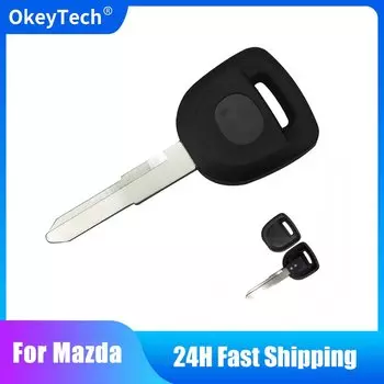 OkeyTech для Mazda, чехол для ключа-транспондера, необработанное лезвие, чехол для автомобильного ключа, брелок без чипа для M3 M6, кромка выхода, Lincon