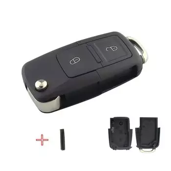 OkeyTech для VW Volkswagen MK4 Bora Golf Passat Polo Bora Touran для Seat Skoda, корпус ключа 2/3 кнопки, складной чехол для ключа автомобиля, брелок