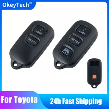 OkeyTech запасной дистанционный Автомобильный ключ оболочка для Toyota Highlander Camry Solara Corolla Sienna 2002 -2007 2 + 1/3 + 1 кнопки