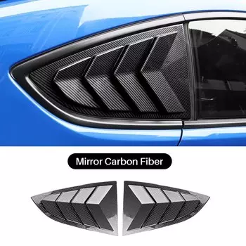 Оконные жалюзи ABS для Toyota GR86 Subaru BRZ 2021 2022 2023 2024, матовое зеркало заднего стекла, стикер из углеродного волокна