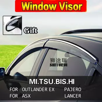 Оконный козырек Защита от солнца и дождя Защита для MITSUBISHI OUTLANDER EX PAJERO V97 V93 V73 V75 V77 V98 pajero sport ASX Lancer EX