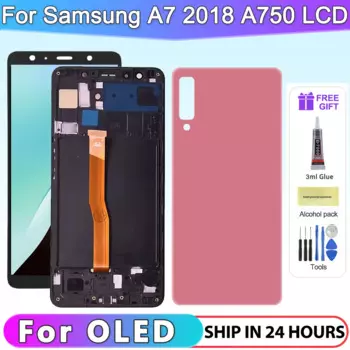 OLED For Samsung Galaxy A7 2018 A750 LCD SM-A750F A750F A750 LCD display touch screen Digitizer Replacement