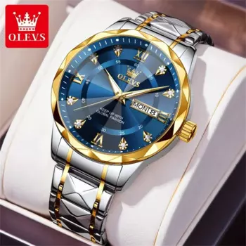 OLEVS 5609 часы мужские модные кварцевые наручные часы мужские водонепроницаемые светящиеся автоматические часы Reloj Hombre