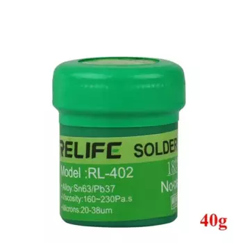 Оловянная паяльная паста RELIFE BGA, 138 /183 /227 , бессвинцовая, низкая/Средняя/высокая температура, для ремонта печатных плат, сварочный флюс, припой шприцевого типа