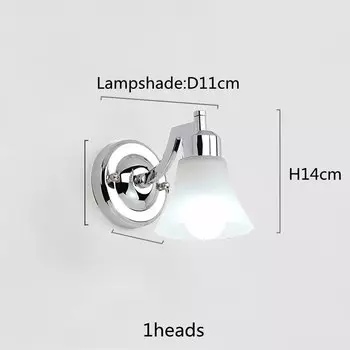 OMEE Ретро Подсветка для зеркала 3 головки
