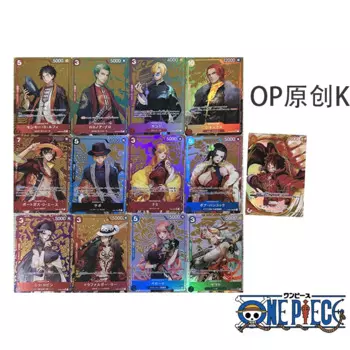 ONE PIECE DIY аниме crads OP-K-J-H аниме персонажи обезьянки D Luffy Nami Boa Hancock коллекционная карточка игрушка Рождественский подарок на день рождения