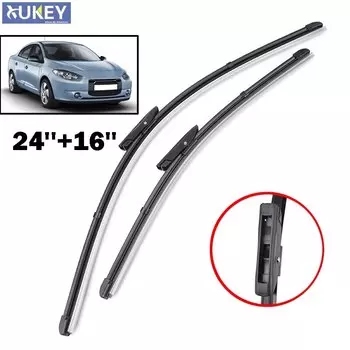 one pira wycieraczek do Renault Fluence 24 "16" pasuje do ramion bagnetowych 2011 2012 2013 2014 2015 2016 2017 przednia szyba