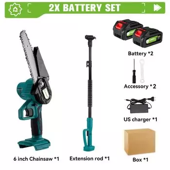 ONEGREEN 3000 Вт 6-дюймовая электрическая бензопила с телескопической стойкой 2 в 1