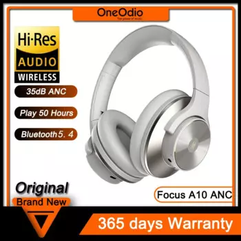 Oneodio A10 Гибридные наушники с активным шумоподавлением Bluetooth с Hi-Res Audio Over Ear Беспроводная гарнитура ANC с микрофоном