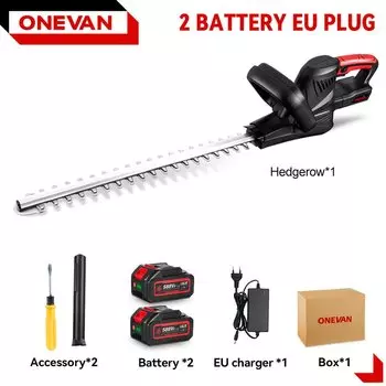 ONEVAN Беспроводной триммер для живой изгороди 2000 Вт
