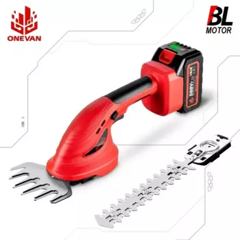 ONEVAN 2IN1 красный электрический триммер для живой изгороди 20000 об/мин