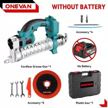 ONEVAN 69Mpa 10000PSL электрический пистолет для смазки