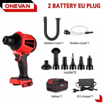 ONEVAN 80000 об/мин бесщеточный электрический воздуходувка беспроводная подметальная машина перезаряжаемый пылеочиститель для батареи 21 В 18 В