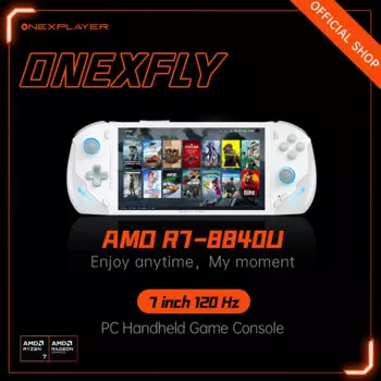 OnexPlayer Onexfly AMD Ryzen 7 8840U игровая консоль для ноутбука, ПК 3 в 1, видеопланшет WIN11, игровой компьютер 7 дюймов, экран 120 Гц, 32 ГБ, 1 ТБ