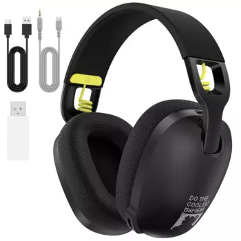 Onikuma игровая гарнитура для PS5, PS4, ПК, 2,4 ГГц USB Игровые наушники с микрофоном, эргономичный дизайн 5,3 Bluetooth наушники