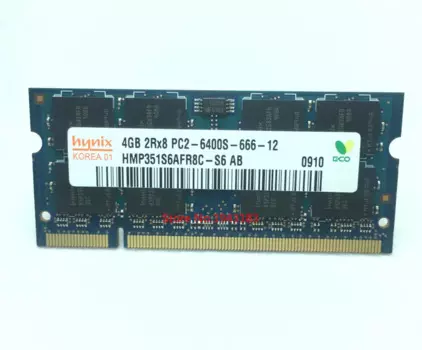Оперативная память для ноутбука hynix DDR2, 4 Гб, 800 МГц, PC2-6400S, оригинал, DDR 2, 4G, 200PIN SODIMM