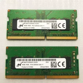 Оперативная память для ноутбука Micron RAMS DDR4 16GB 3200MHz DDR4 16GB 1RX8 PC4-3200AA-SA2-11 SODIMM 1,2 V