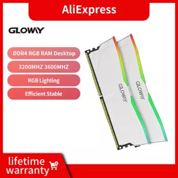 Оперативная память Gloway DDR4 RGB 8 Гб 16 Гб 3200 МГц 3600 МГц двухканальная DDR4 3200 МГц память для настольных игр высокопроизводительная оперативная память