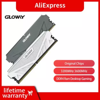 Оперативная память Gloway Серии G1, ОЗУ 16 ГБ, 8 ГБ, 3200 МГц, 3600 МГц, DIMM, XMP, Память ОЗУ DDR4 8 Гб x 2 шт. для настольных игр, ОЗУ с радиатором