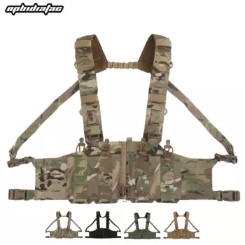 OphidianTac Lightweight SF Chest Rig Molle System Охотничий жилет Сплит-передняя нагрудная установка Mag Pouch Кобура Оборудование для пневматического оружия