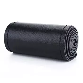 Оплетка на руль чехол рулевого колеса автомобиля с иголкой и ниткой искусственная кожа диаметр 38 см Автоаксессуары