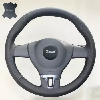 Оплетка на руль для Volkswagen VW Tiguan, Lavida, Passat B7, Jetta Mk6, без оригинальной кожаной оплетки